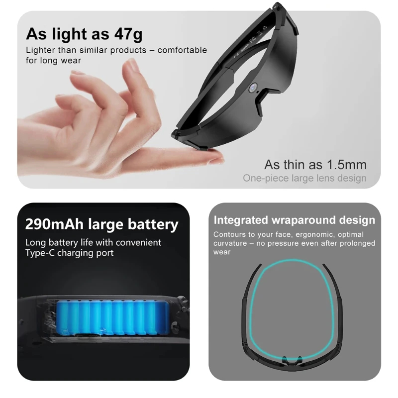 Smart Glasses Lens - Oneplus Al Smart Glasses 8K Remote