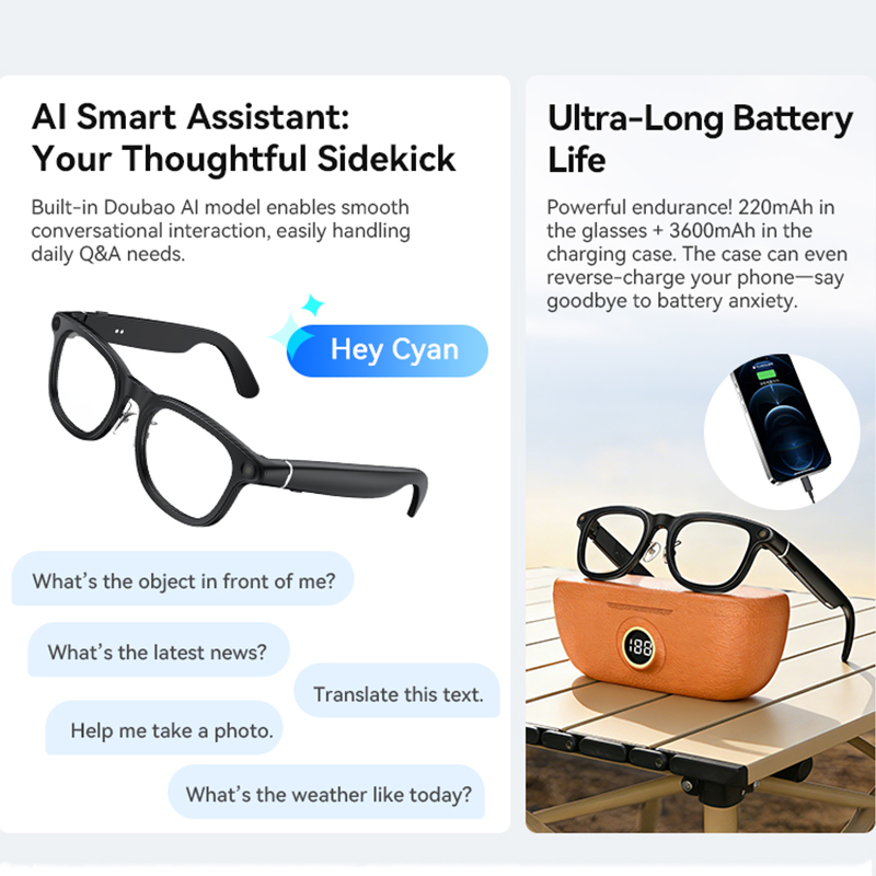 2026 New 3600mAh Large Battery - Smart Glasses Lens recension och pris