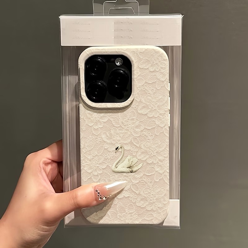 Lace Swan Pattern Lychee Textu - Apple Iphone 16 recension och pris