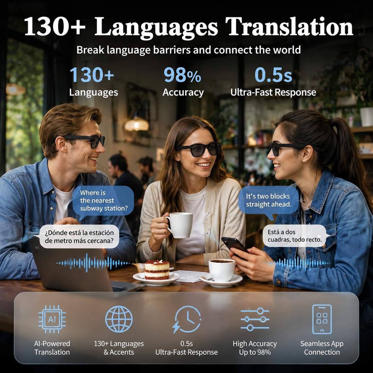 2026 AI Smart Glasses with 8MP - Smart Glasses Lens recension och pris