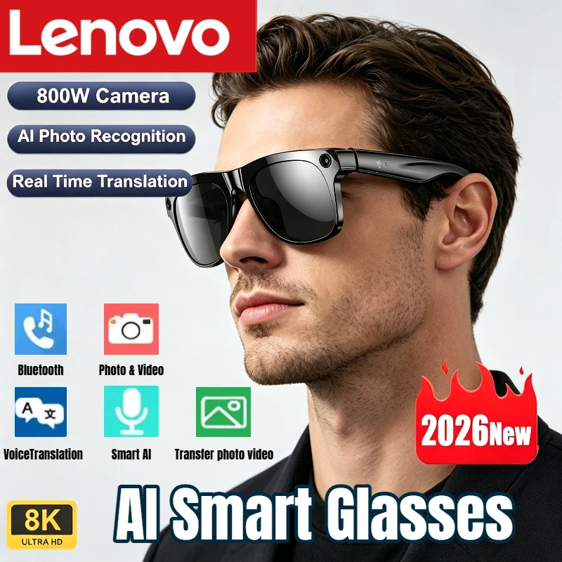 Lenovo AI Smart Glasses 8K HD  - Smart Glasses Lens recension och pris