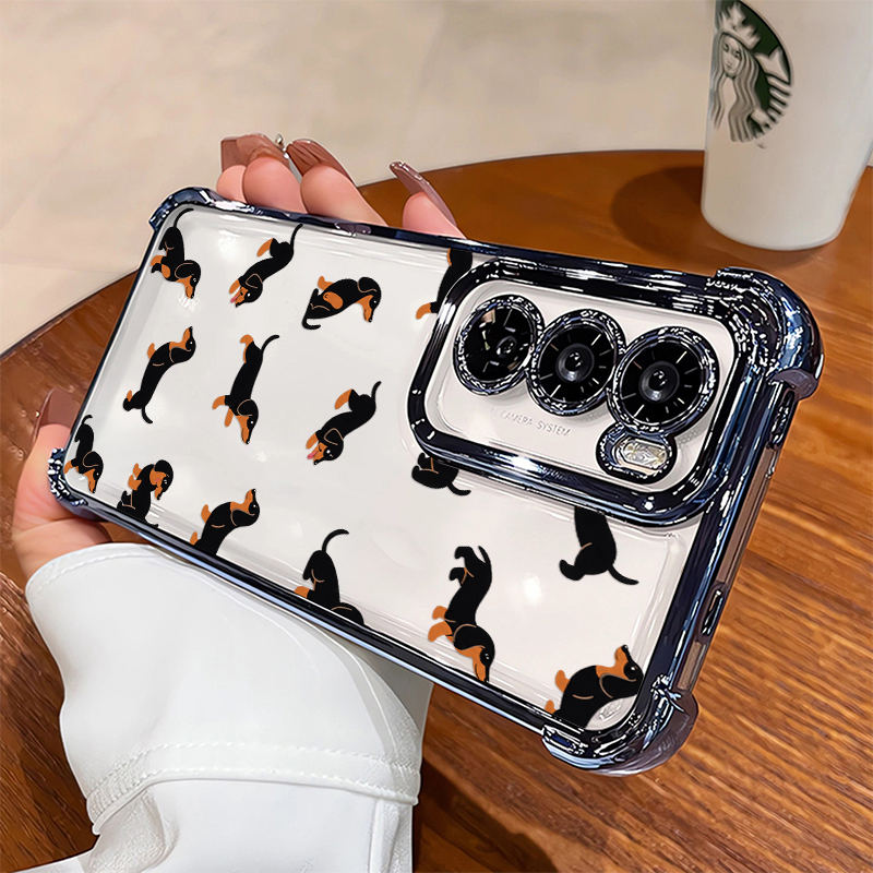 Cartoon Dachshund Pattern Phon - Oppo Reno 12 recension och pris