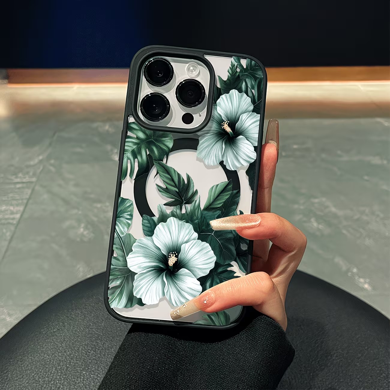 Green Floral Print Phone Case  - Apple Iphone 16 recension och pris